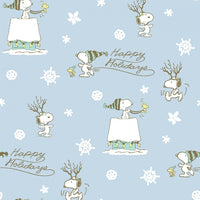 Peanuts Happy Holidays Fabric to sew - QuiltGirls®
