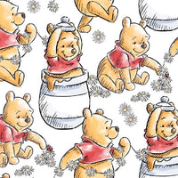 (Remnant 18") Pooh Playing Fabric to sew - QuiltGirls®