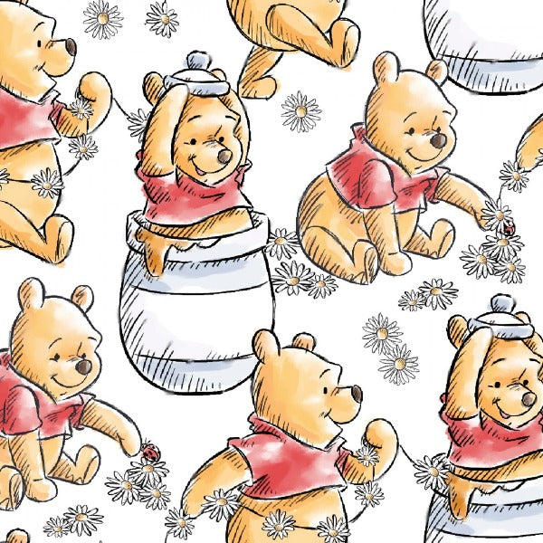 Cotton Fabric - Character Fabric - Disney Character Nursery Winnie the Pooh  New Beginnings - 4my3boyz Fabric