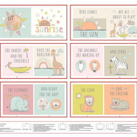 Safari Sunrise Fabric Book Panel to sew - QuiltGirls®