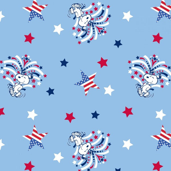 Patriotic Peanuts Star Spangled Fabric to sew - QuiltGirls®