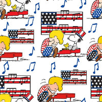 Linus and Snoopy Americana Fabric to sew - QuiltGirls®
