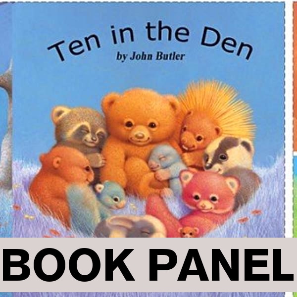 Ten in the Den Fabric Book Panel to Sew - QuiltGirls®