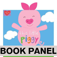 This Little Piggy Fabric Book Panel to sew - QuiltGirls®