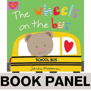 Wheels on the Bus Fabric Book Panel to sew - QuiltGirls®