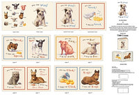 
              Who Says Woof? Fabric Book Panel to Sew - QuiltGirls®
            
