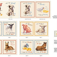 Who Says Woof? Fabric Book Panel to Sew - QuiltGirls®