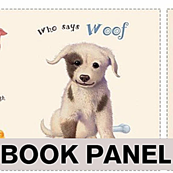 Who Says Woof? Fabric Book Panel to Sew - QuiltGirls®