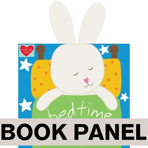Bedtime Bunny Fabric Book Panel to sew - QuiltGirls®