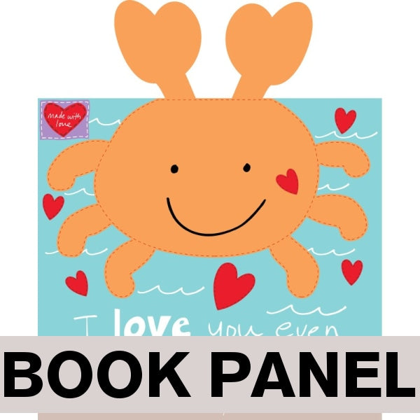 Even When You're Crabby Fabric Book Panel to sew - QuiltGirls®