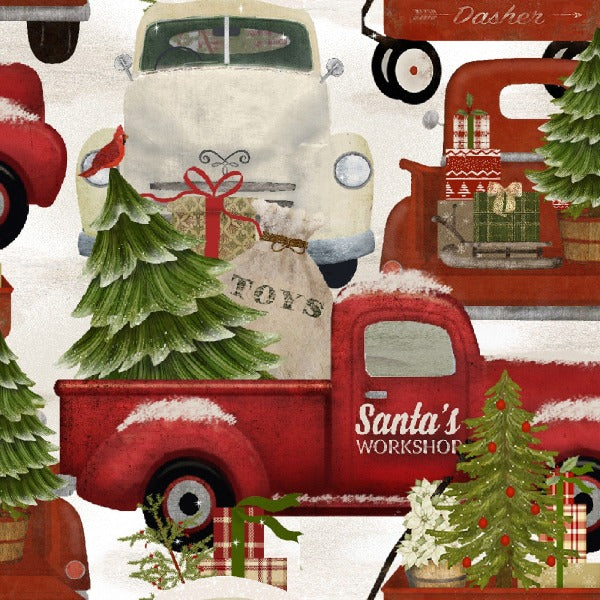 Home for the Holidays Truck Fabric to Sew - QuiltGirls®