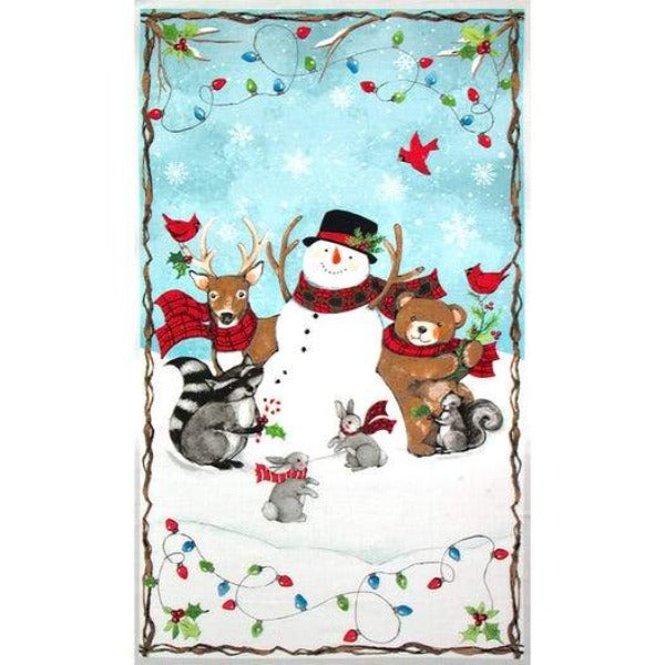 Nose to Nose Holiday Quilt Panel to sew - QuiltGirls®